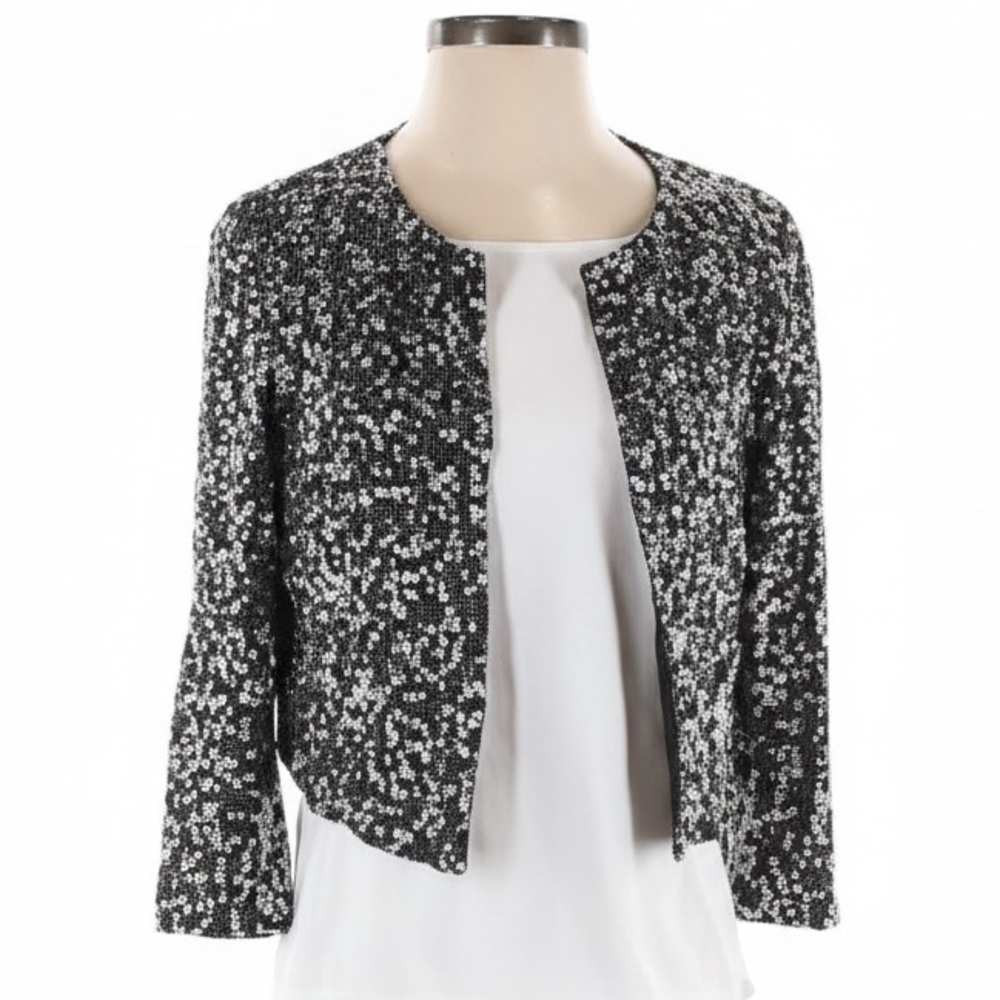 Y2K Silence + NoiseSequin Embellished Silver Jacket